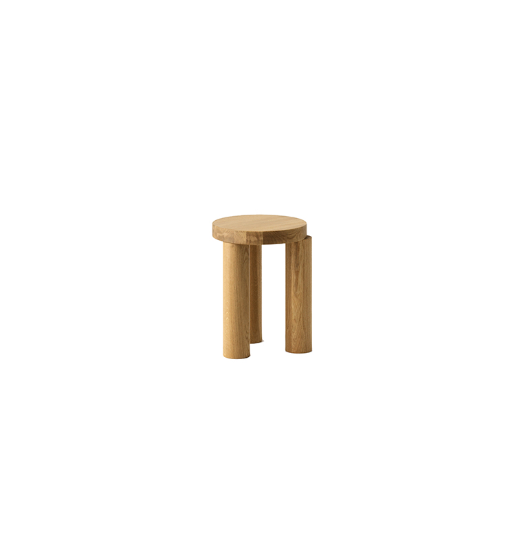 Offset Stool & Side Table